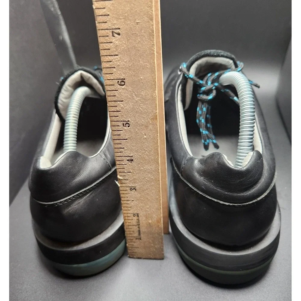 Anthony Miles Shoes Mens 11 Low-Top Hiking Derby Black Leather‎ Sneakers Comfort